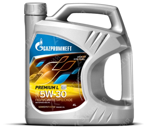 Изображение товара 1 5w30 Масло моторное Gazpromneft Premium L 4л/3,442кг канистра