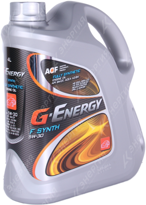 Изображение товара 1 Масло моторное G-Energy F 5W30 Synth 4л  Синтетическое