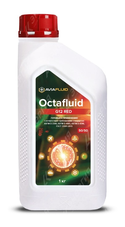Изображение товара 1 Антифриз Octafluid G12 красный 1кг канистра