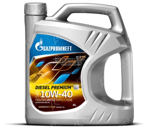 Изображение товара 1 Масло моторное 10W40 Gazpromneft Diesel Premium 4л канистра
