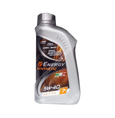 Изображение товара 1 5w40 Масло моторное G-Energy Synthetic Active 1л/0,855кг канистра