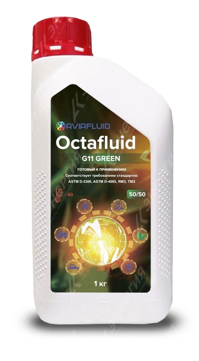 Изображение товара 1 Антифриз Octafluid G11 зеленый 1кг канистра