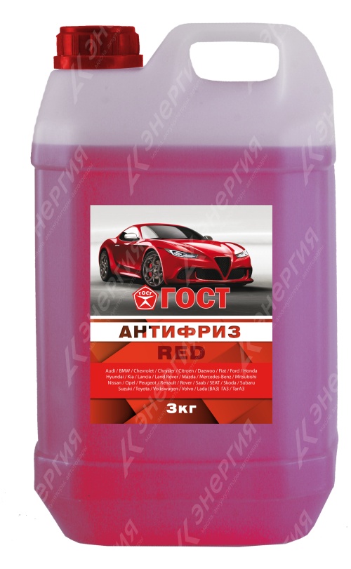 Изображение товара 1 Антифриз ГОСТ Пушкино красный 3кг канистра