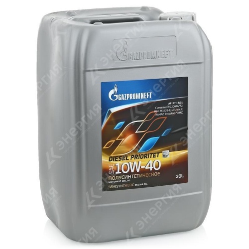 Изображение товара 1 10w40 Масло моторное Gazpromneft Diesel Prioritet 20л/17,87кг канистра