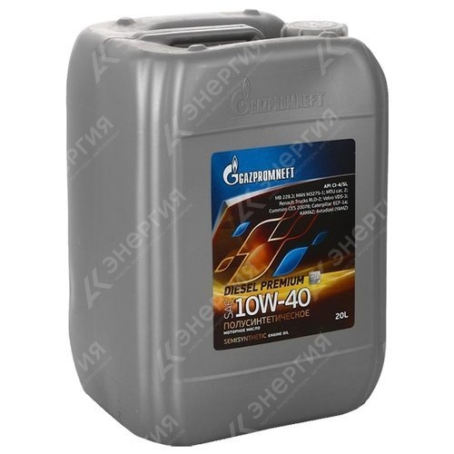 Изображение товара 1 10w40 Масло моторное Gazpromneft Diesel Premium 20л/17,84кг канистра